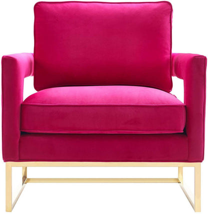 Sedia Annabelle in velluto rosa