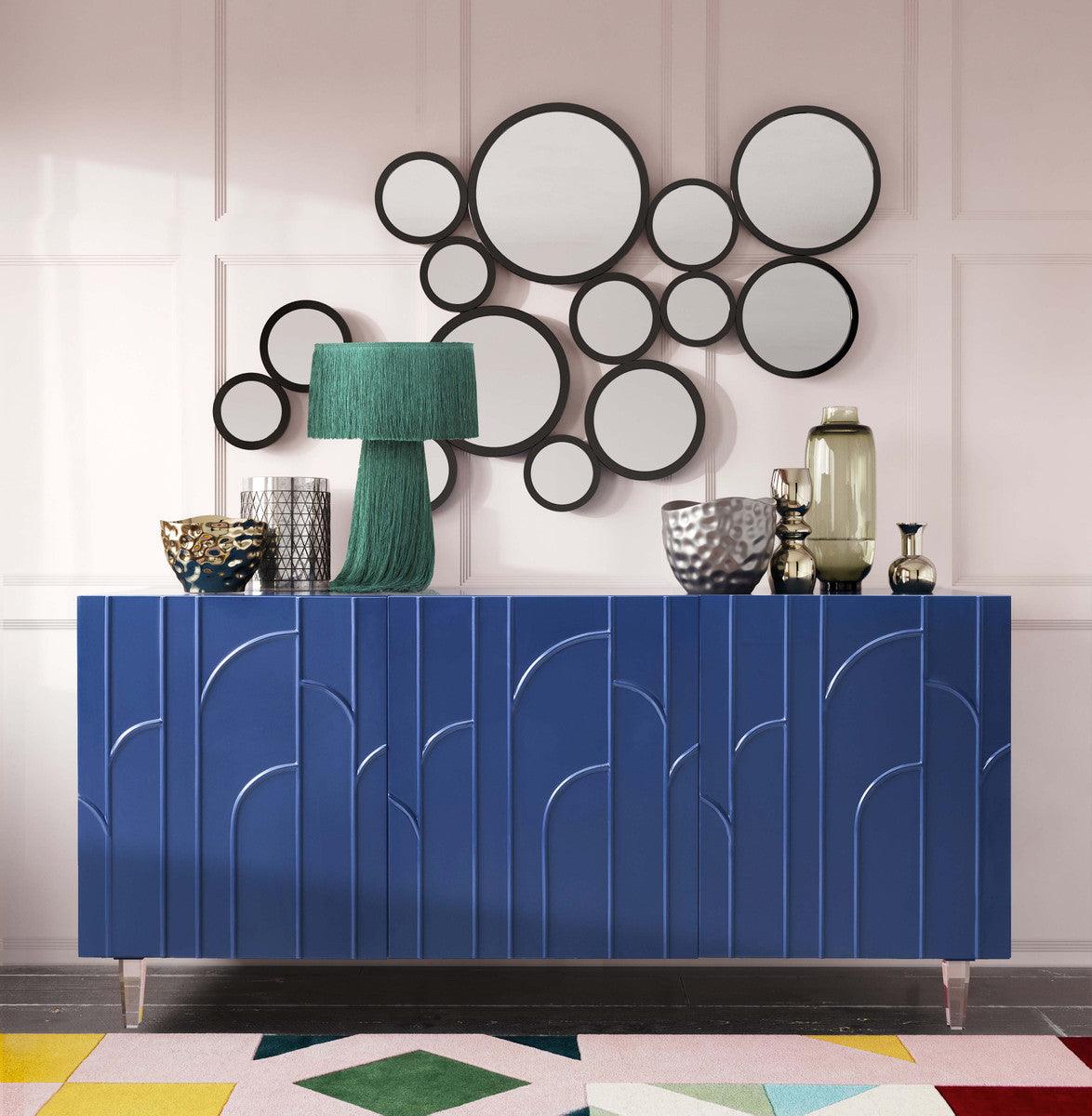 Buffet laccato blu Demi