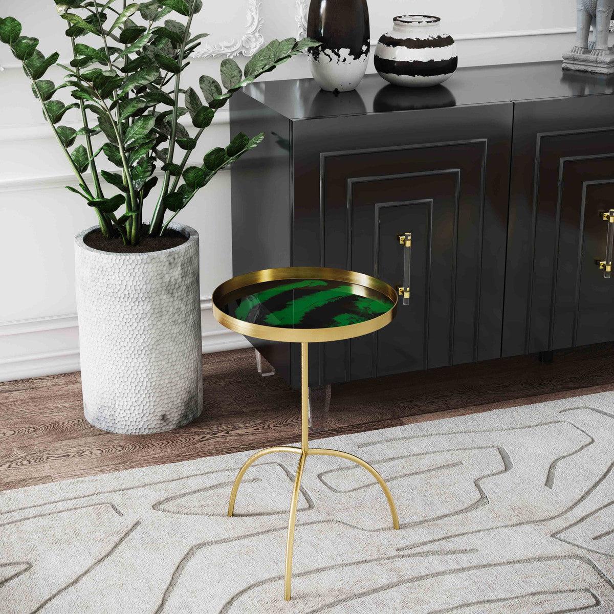 Credenza Fatum in lacca nera