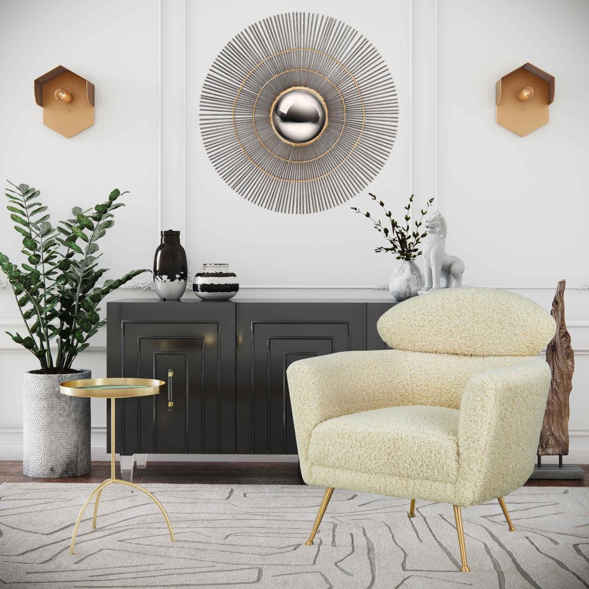 Credenza Fatum in lacca nera