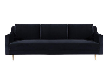 Divano in velluto nero Misha