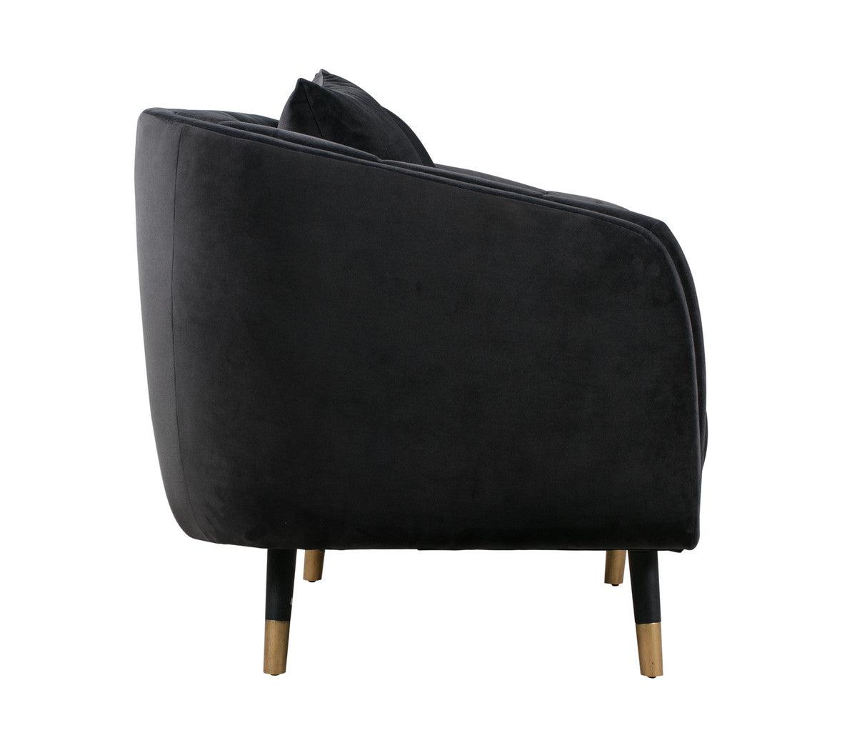 Divano a due posti Archie Grey Velvet