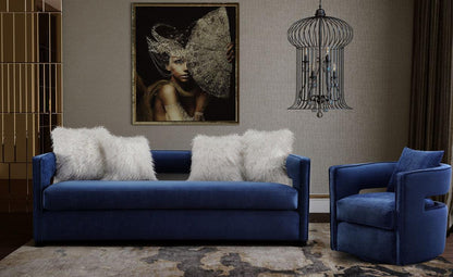 Sedia girevole Kendrick Navy
