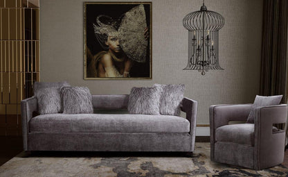 Sedia girevole Kendrick Grey