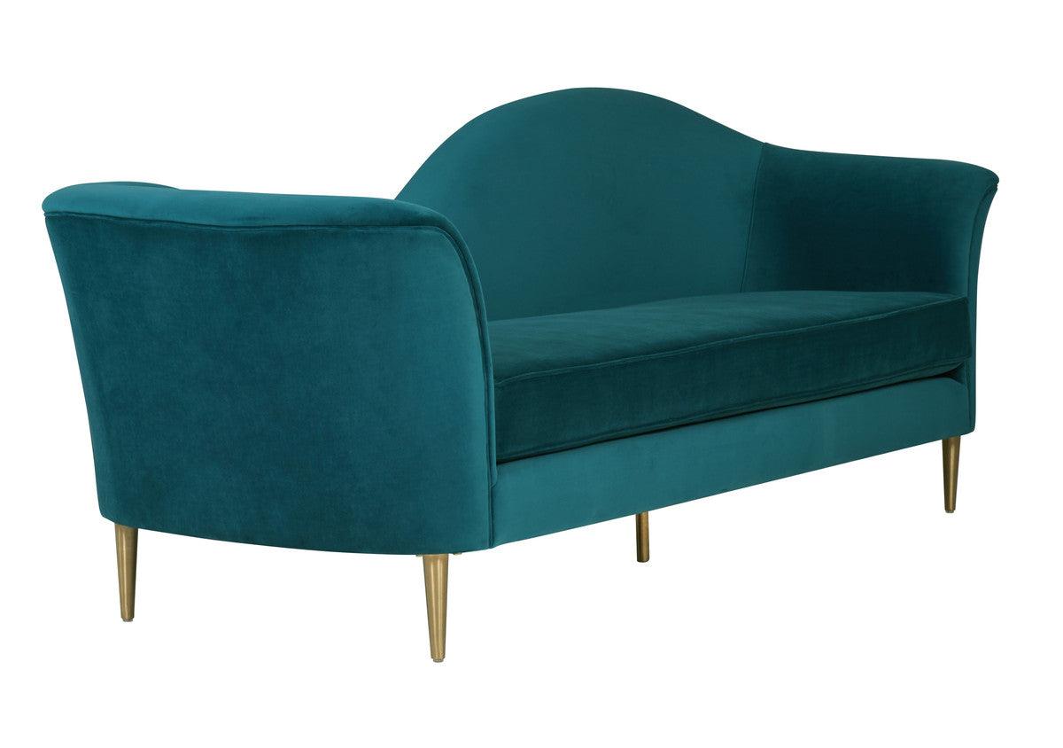 Divano in velluto Plymouth Aqua