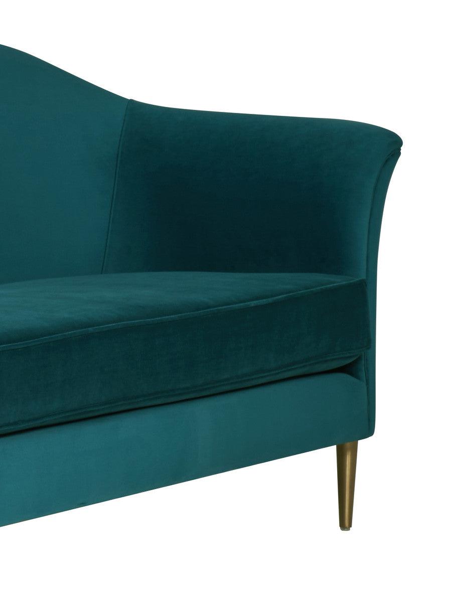 Divano in velluto Plymouth Aqua