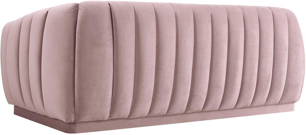 Divano in velluto blush Arnold