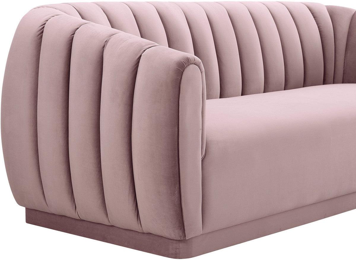 Divano in velluto blush Arnold