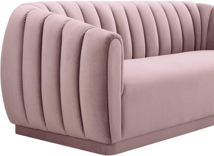 Divano in velluto blush Arnold