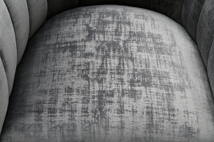 Sedia Magna Grey con base argentata