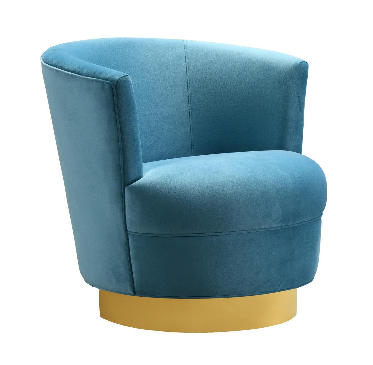 Sedia girevole Novak Lake Blue