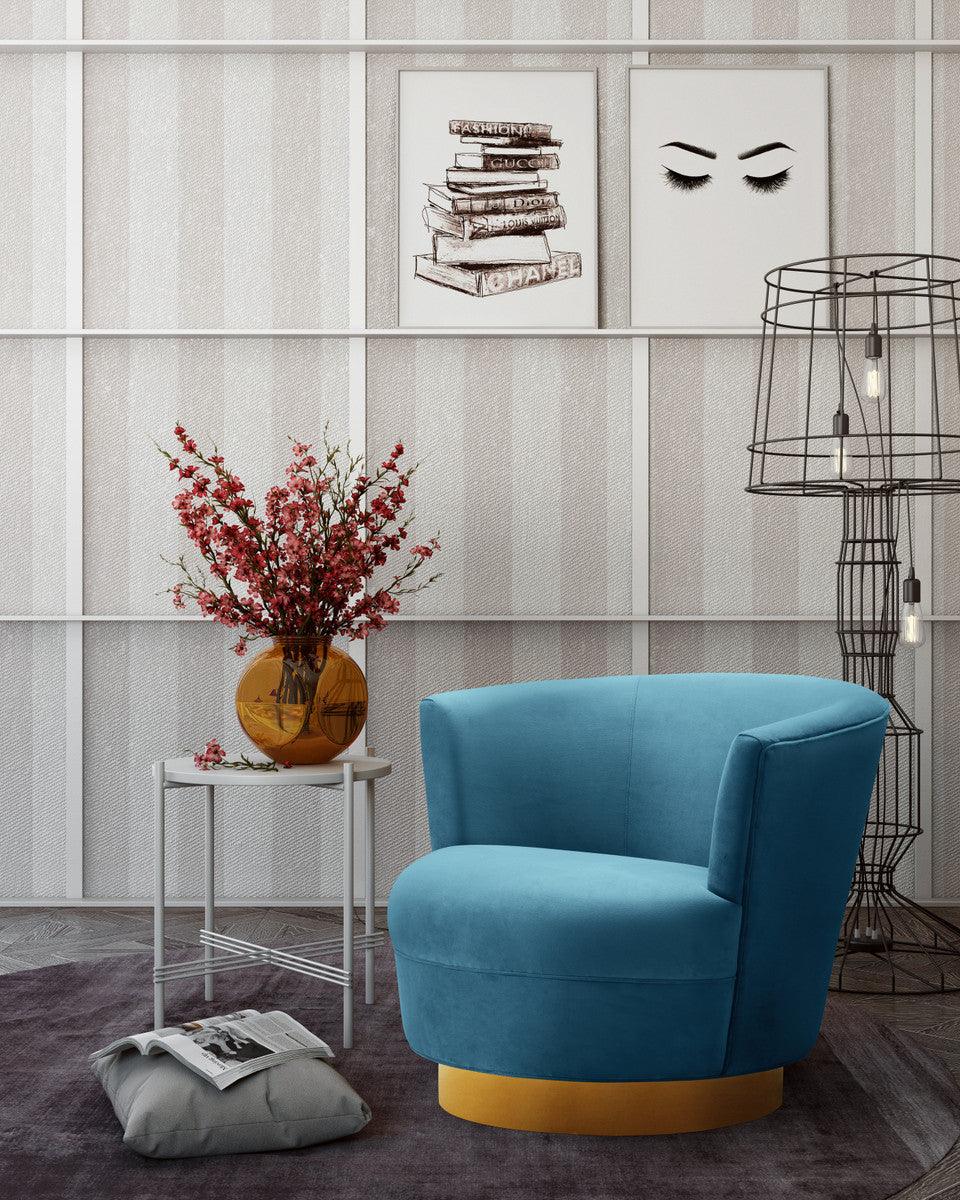 Sedia girevole Novak Lake Blue