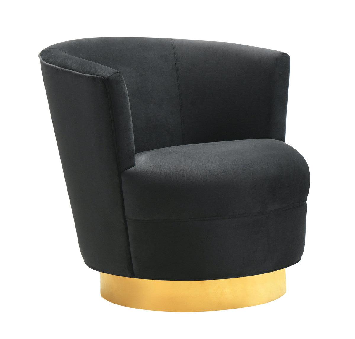 Sedia girevole nera Novak