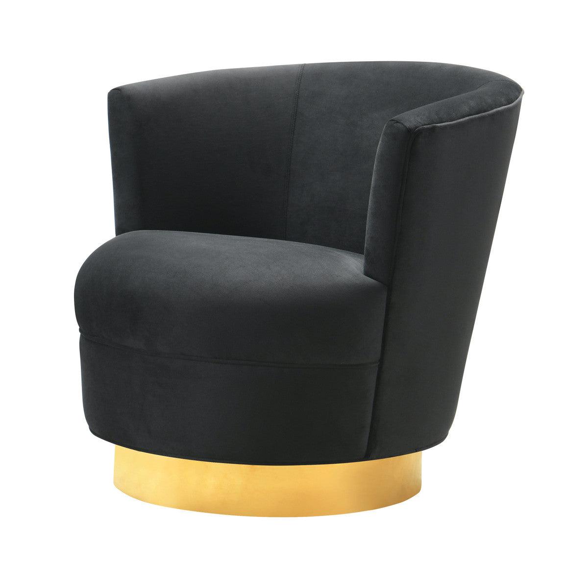 Sedia girevole nera Novak