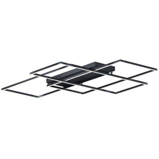 Apparecchio geometrico a filo Travers nero 67,75W x 4,75H
