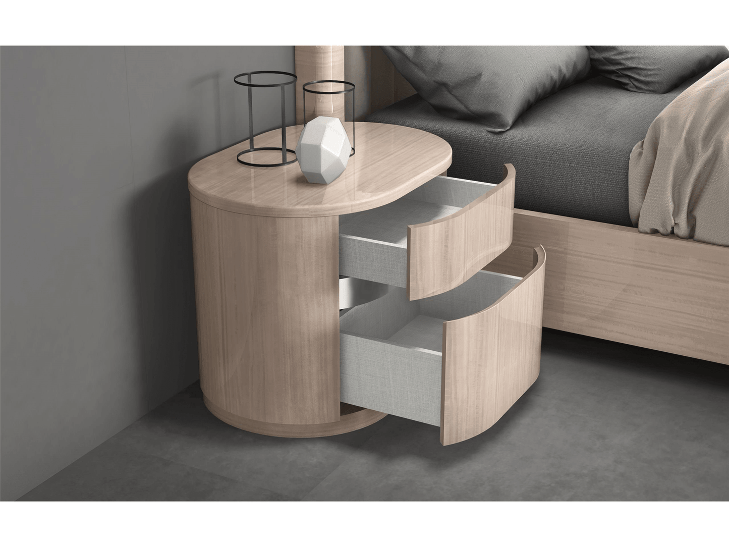 Comodino Dorothy Beige