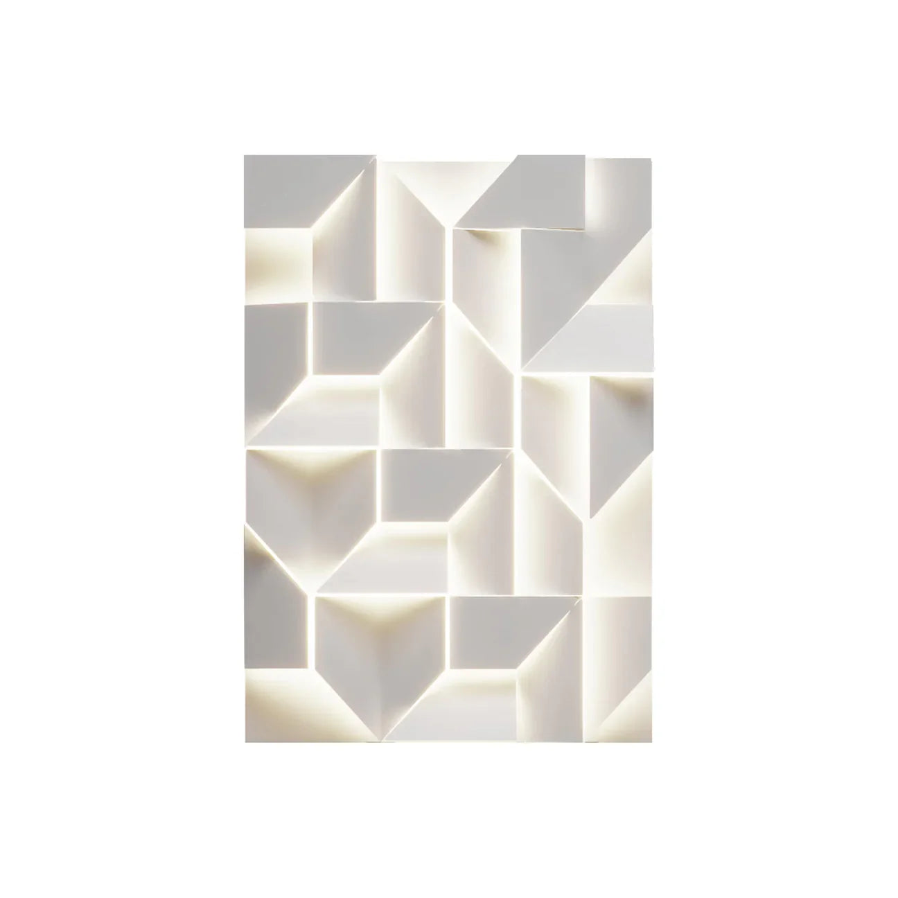 Arte murale geometrica a LED