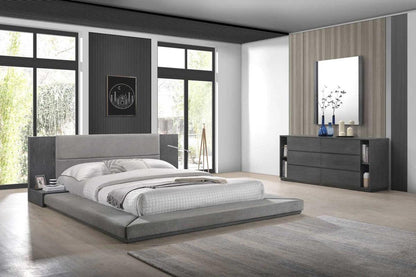 Letto moderno grigio Jennie