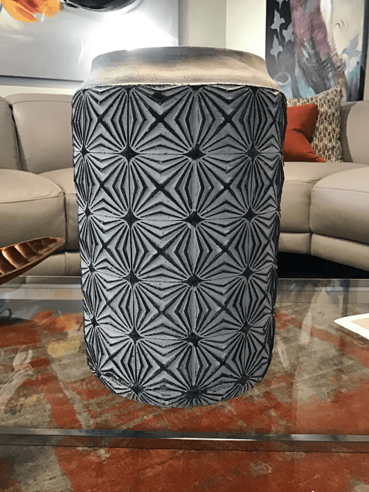 Vaso decorativo, stampa su ceramica