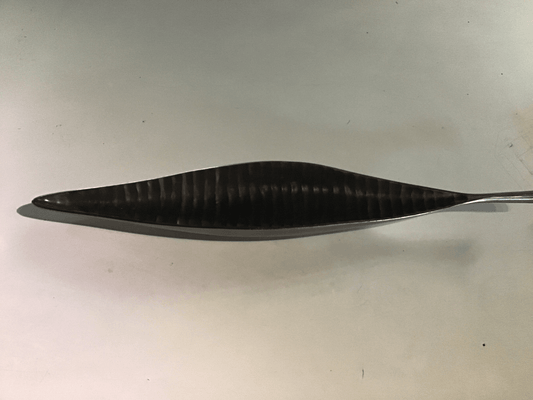 Vassoio a forma di foglia, argento