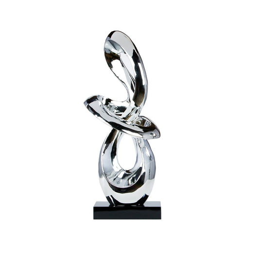 SCULTURA ASTRATTA CROMO