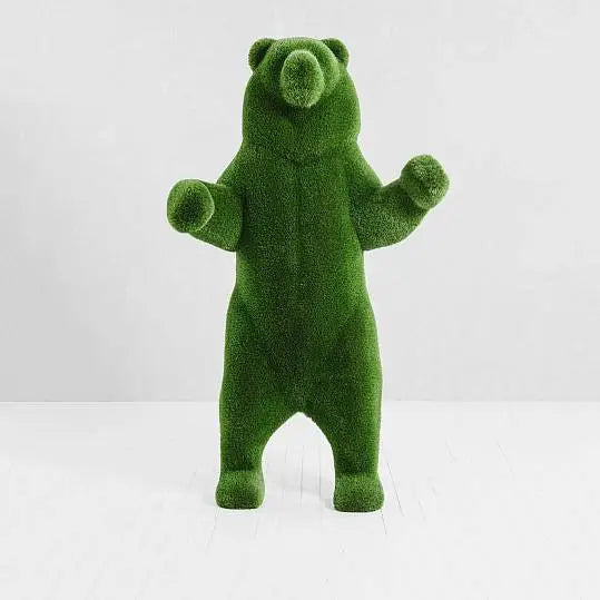 Collezione di topiaria di orso d'erba