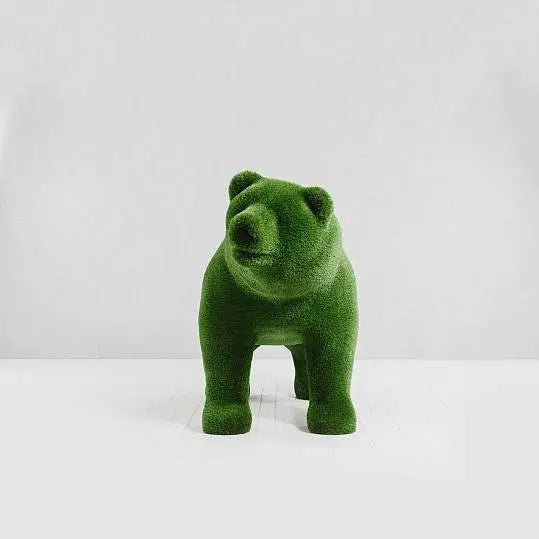 Collezione di topiaria di orso d'erba