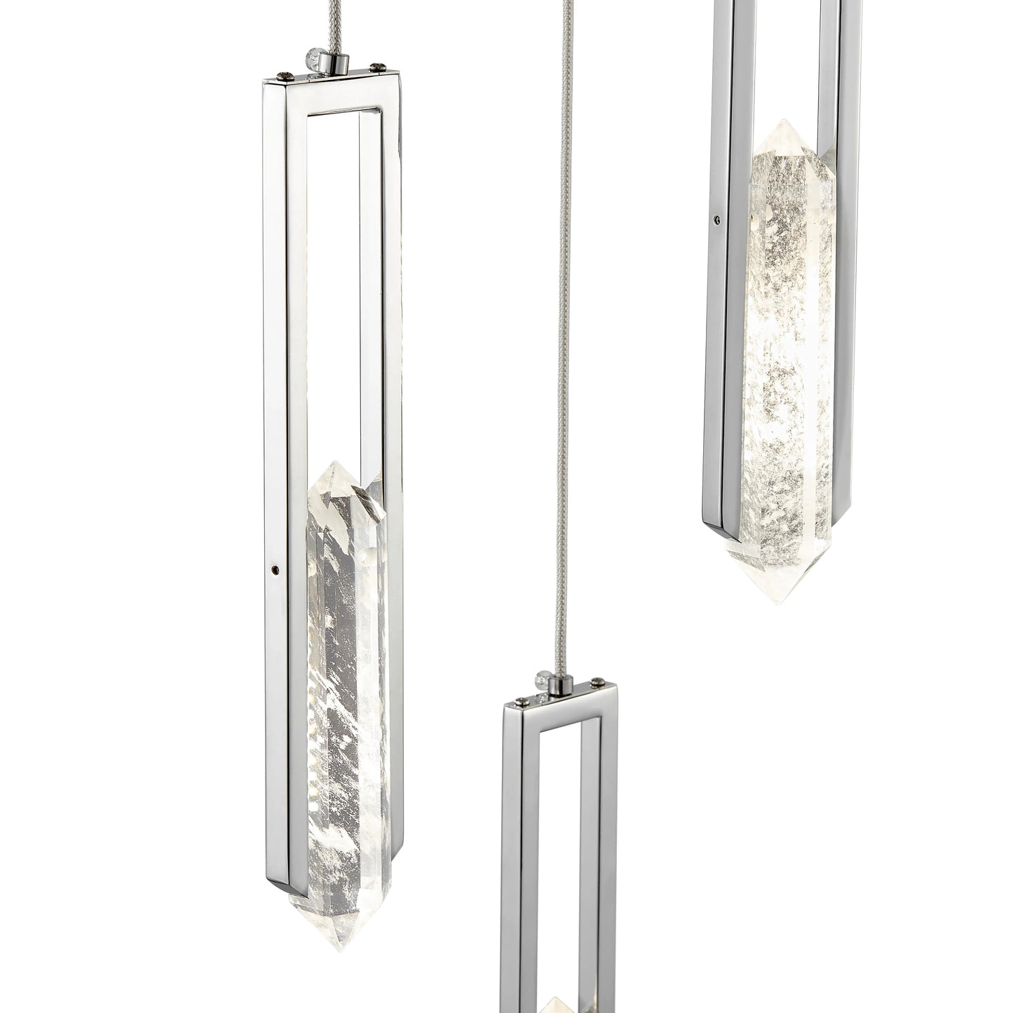 LAMPADARIO ELLIE A 5 LUCI | CROMO