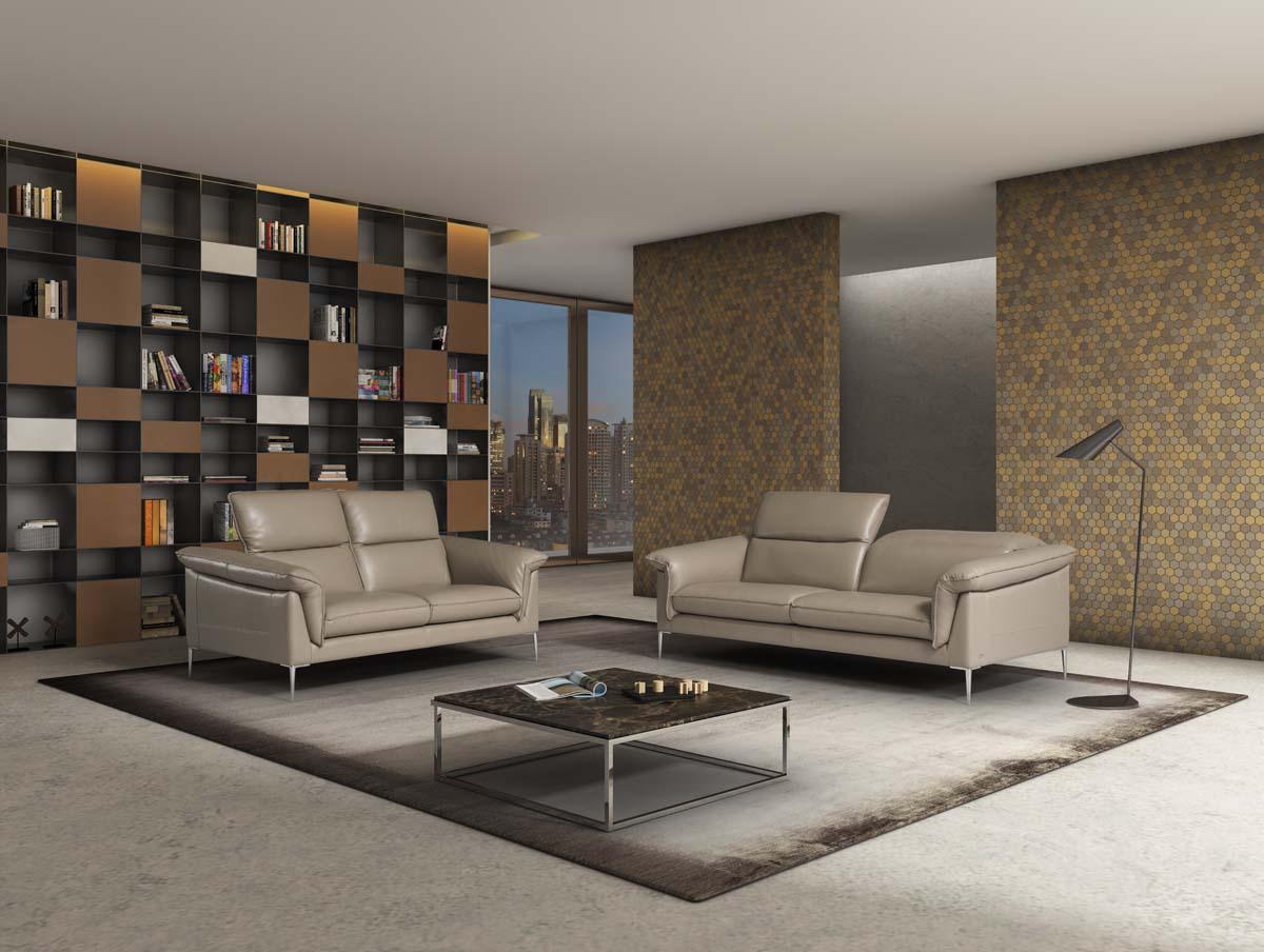Divano Eden Elite 3 posti in tessuto beige modello da terra