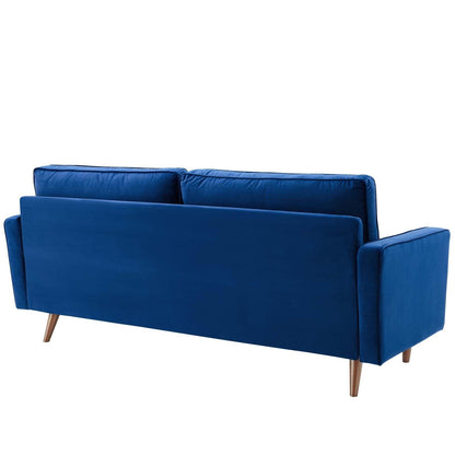 Divano Valerie in velluto blu navy