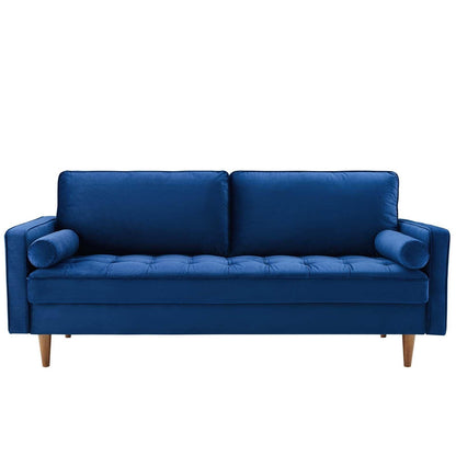 Divano Valerie in velluto blu navy