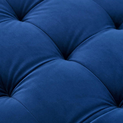 Divano Valerie in velluto blu navy