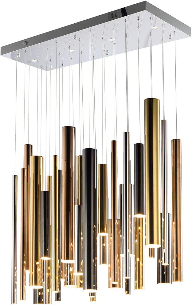 Lampada da soffitto a sospensione lineare multipla a LED da 36 pollici