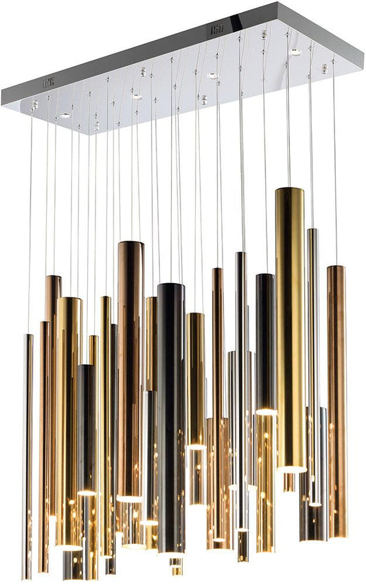 Lampada da soffitto a sospensione lineare multipla a LED da 36 pollici