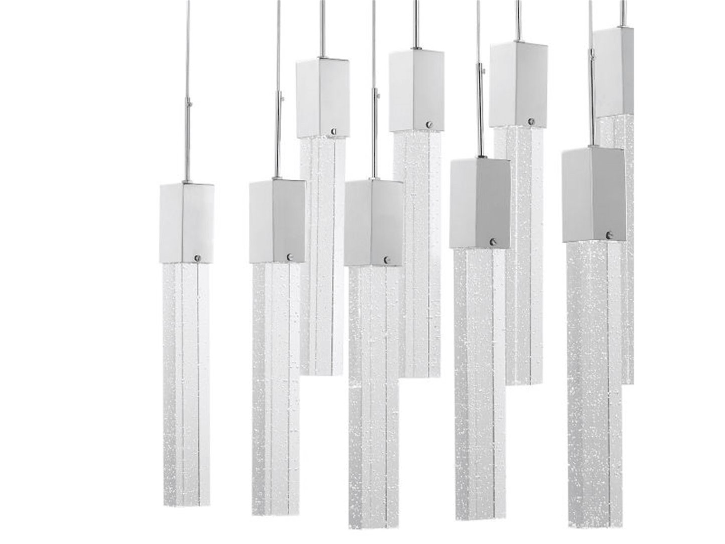 Lampadario rettangolare in cristallo Kay - Lampada a sospensione XL 15