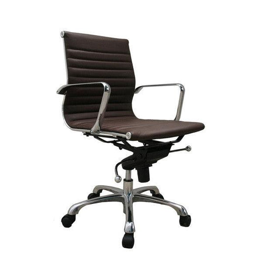 Sedia da ufficio con schienale basso Carly Brown