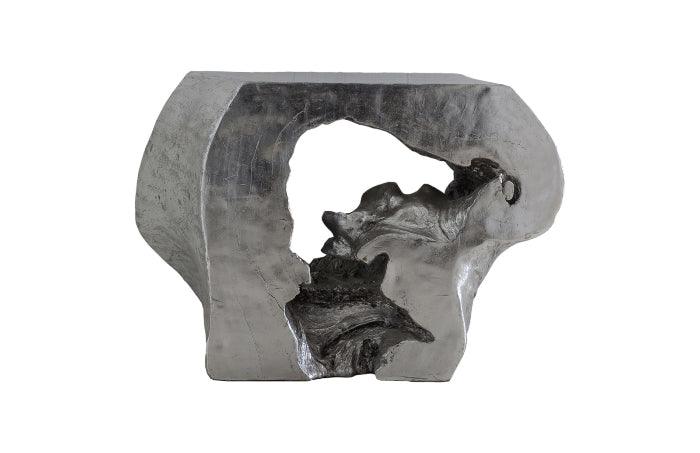 Consolle cava Plateada Foglia Argento