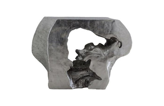 Consolle cava Plateada Foglia Argento