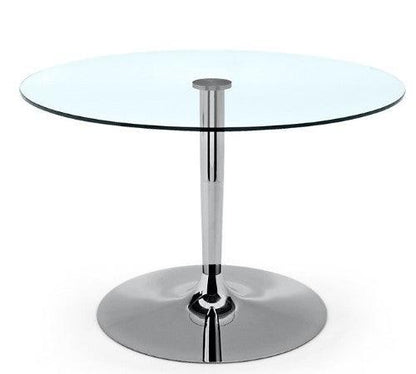 Tavolo rotondo in vetro Planet di Calligaris