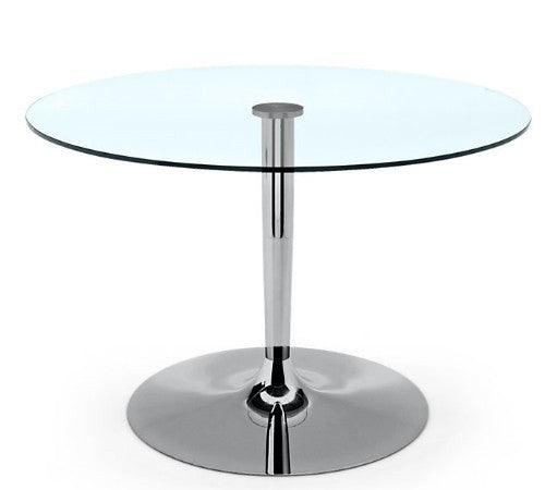 Tavolo rotondo in vetro Planet di Calligaris